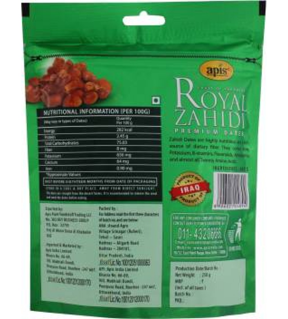 Apis Royal Zahidi Premium Dates  (250 g)