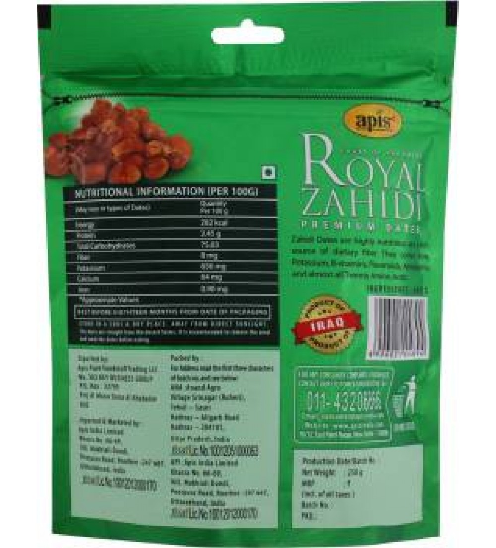 Apis Royal Zahidi Premium Dates  (250 g)