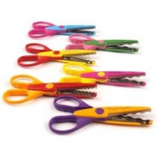 BVM GROUP Set of 6 Zig Zag Scissors (Multicolor) Scissors  (Set of 6, Multicolor)