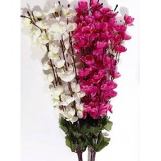 Blue Penguin Beautiful and Brite White, Pink Orchid Artificial Flower