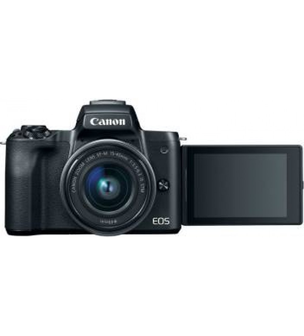 Canon M50 Mirrorless Camera Body with Single Lens EF-M 15-45 mm IS STM  (Black)