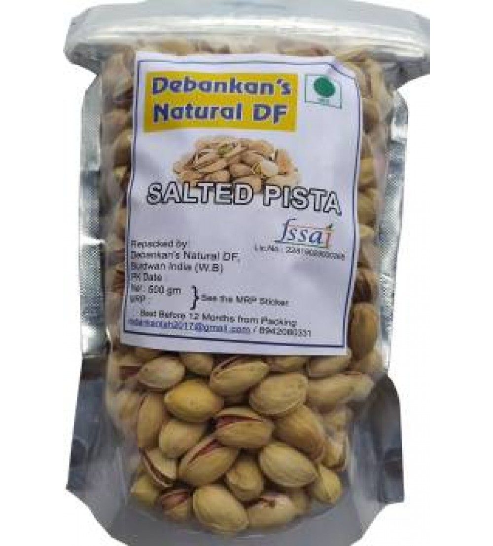 Debankan's Natural DF Salted Pista Pistachios  (2 x 500 g)