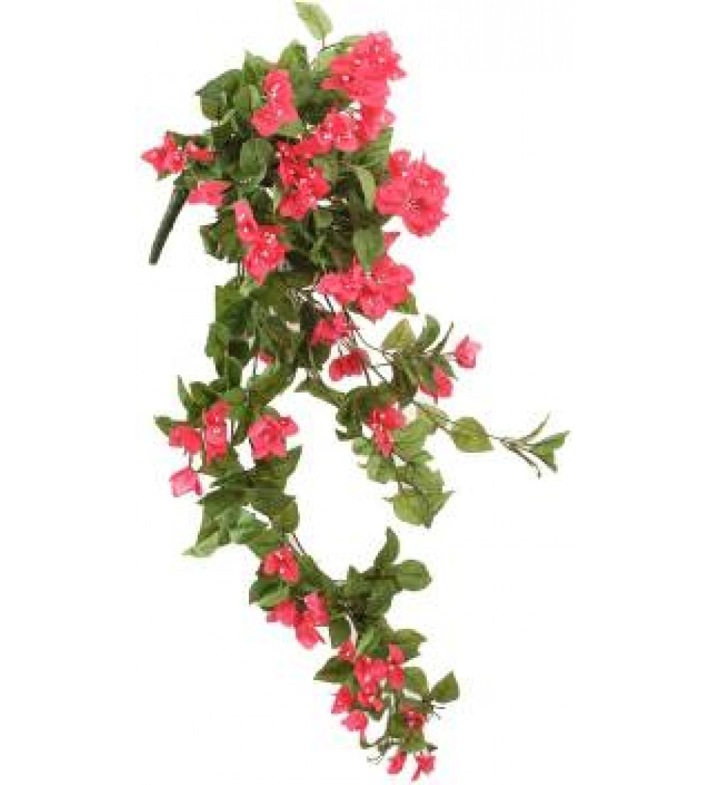 Fourwalls 42 inches/105cm Tall Artificial Beautiful Bougainvillea Bush for Party, or Home Decoration Multicolor Bougainvillea Artificial Flower  (42 inch, Pack of 1)