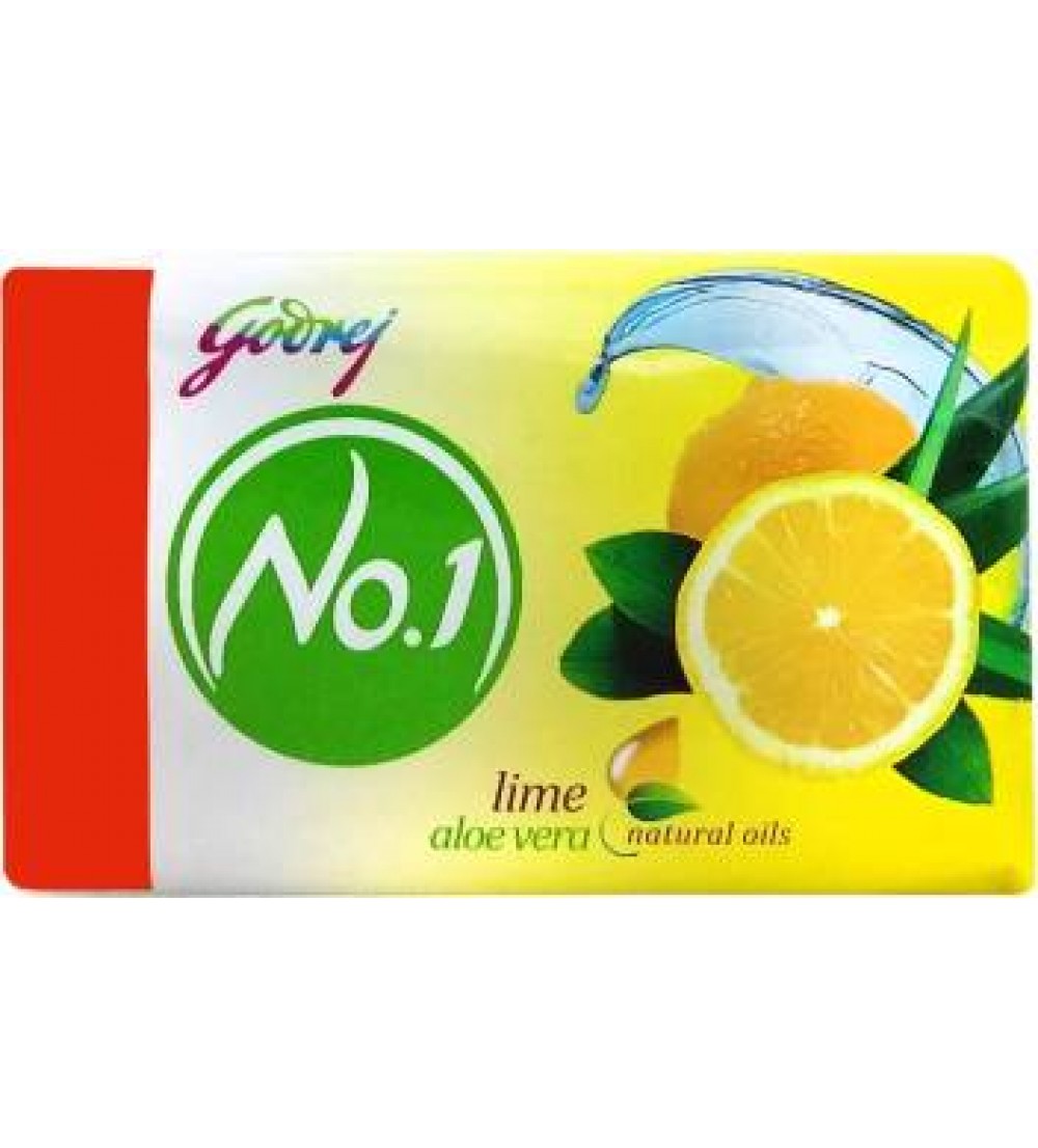 Godrej No 1 Lime & Aloe Vera Soap  (Combo Pack 4 + 1 Free, 100 g each)  (4 x 100 g)