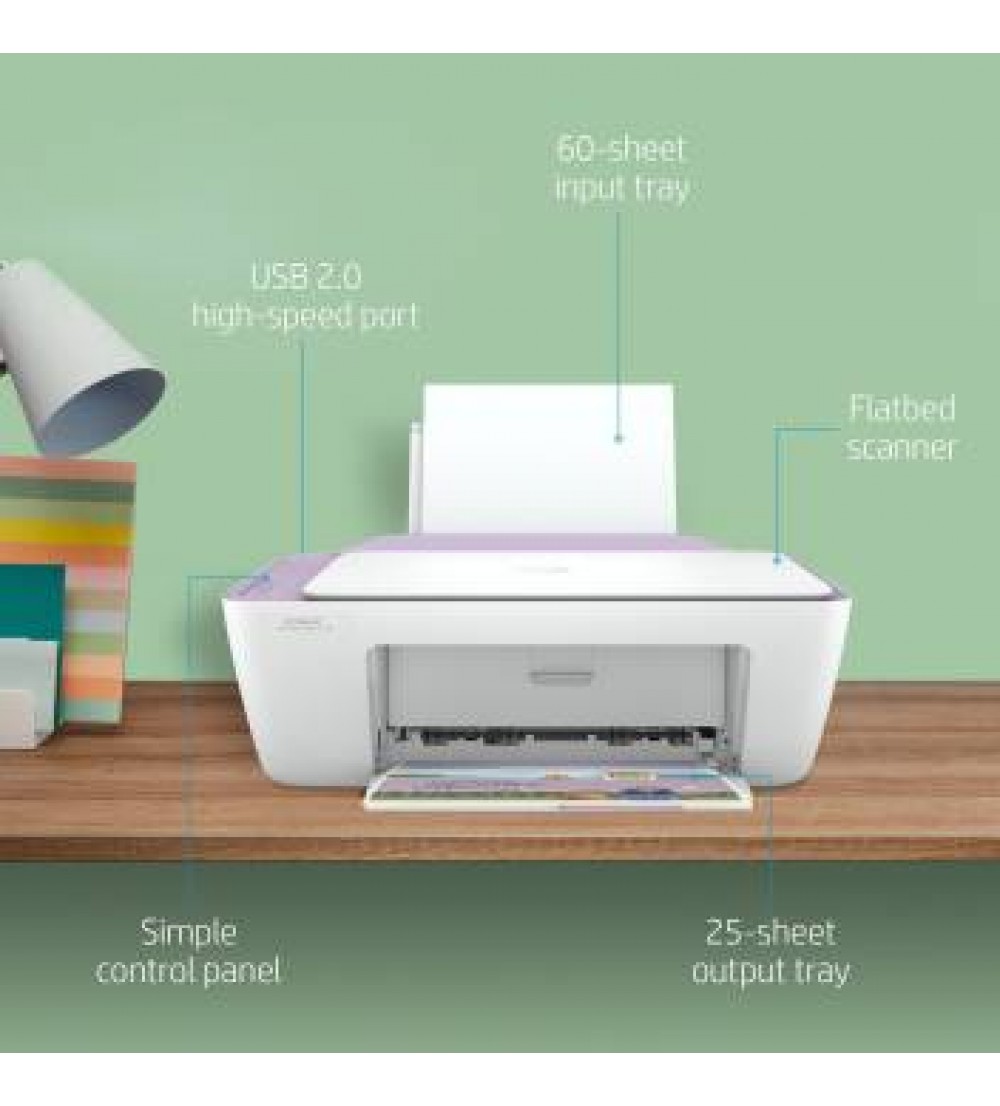 HP DeskJet Ink Advantage 2335 Multi-function Color Printer  (White, Purple, Ink Cartridge)