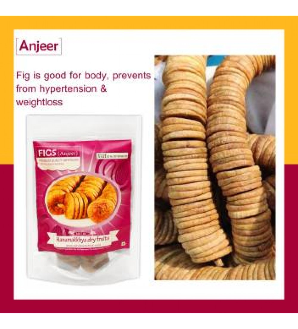 Hanumakkhya Dry Fruits Premium Dried Afghani Anjeer,400gm (GOLD) Figs  (400 g)