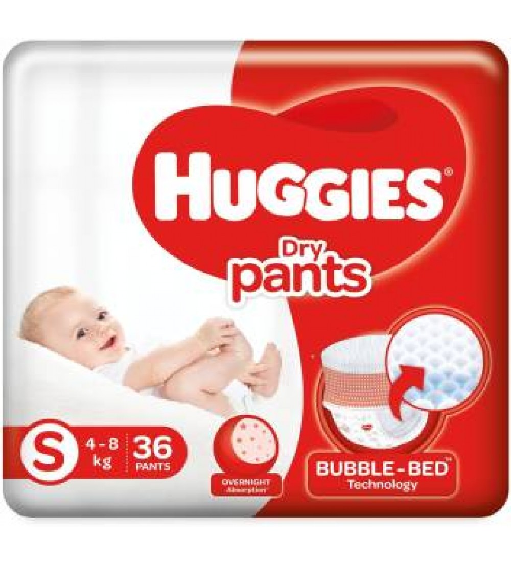Huggies Dry Pants Diapers - S  (36 Pieces)