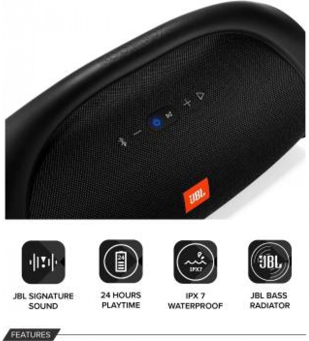 JBL Boombox Bluetooth Party Speaker  (Black, Stereo Channel)