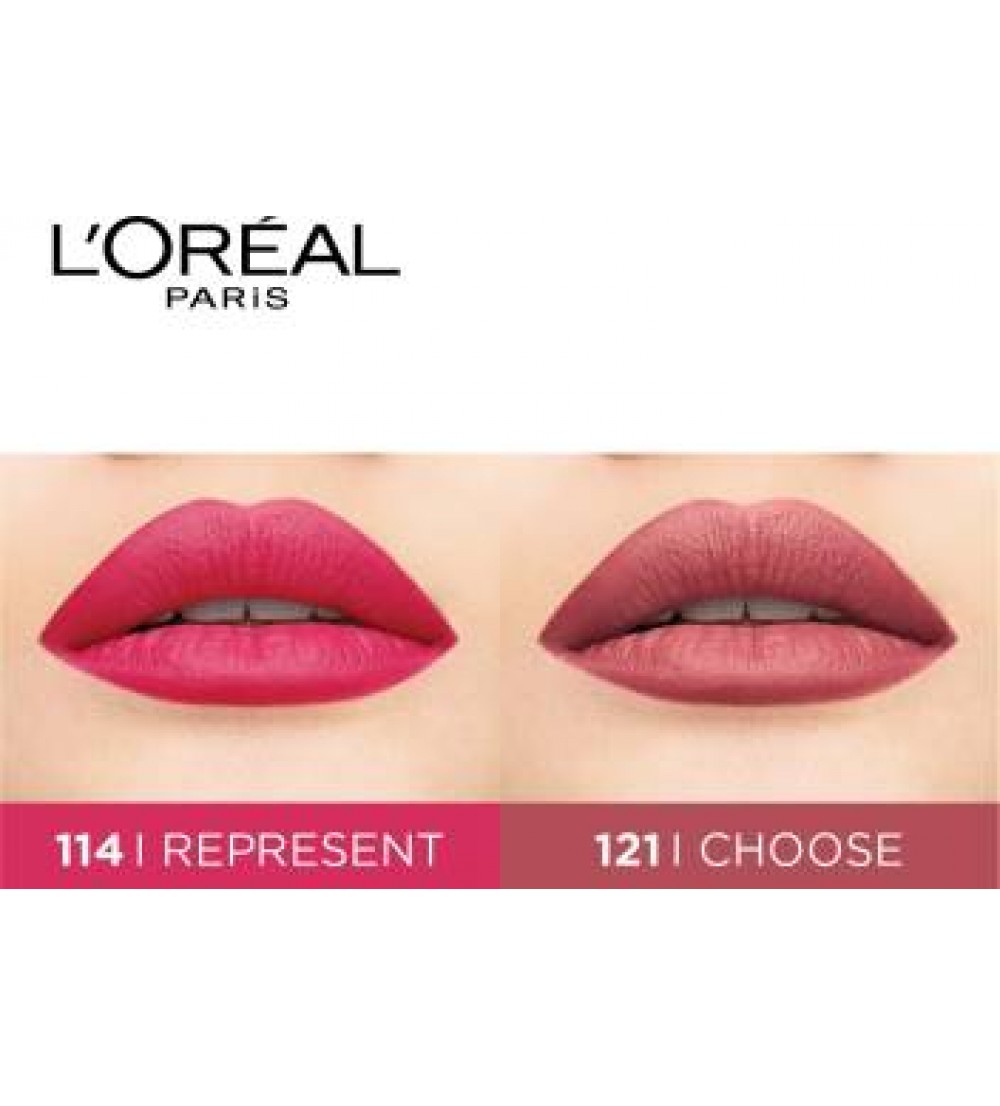 L'OREAL PARIS Rouge Signature pack of 2 (shade 114 + 121), 14g  (114 + 121, 14 ml)