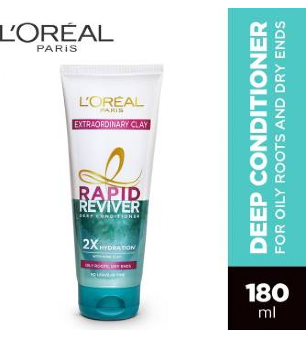 L'Oreal Paris Rapid Reviver Extraordinary Clay Deep Conditioner  (180 ml)