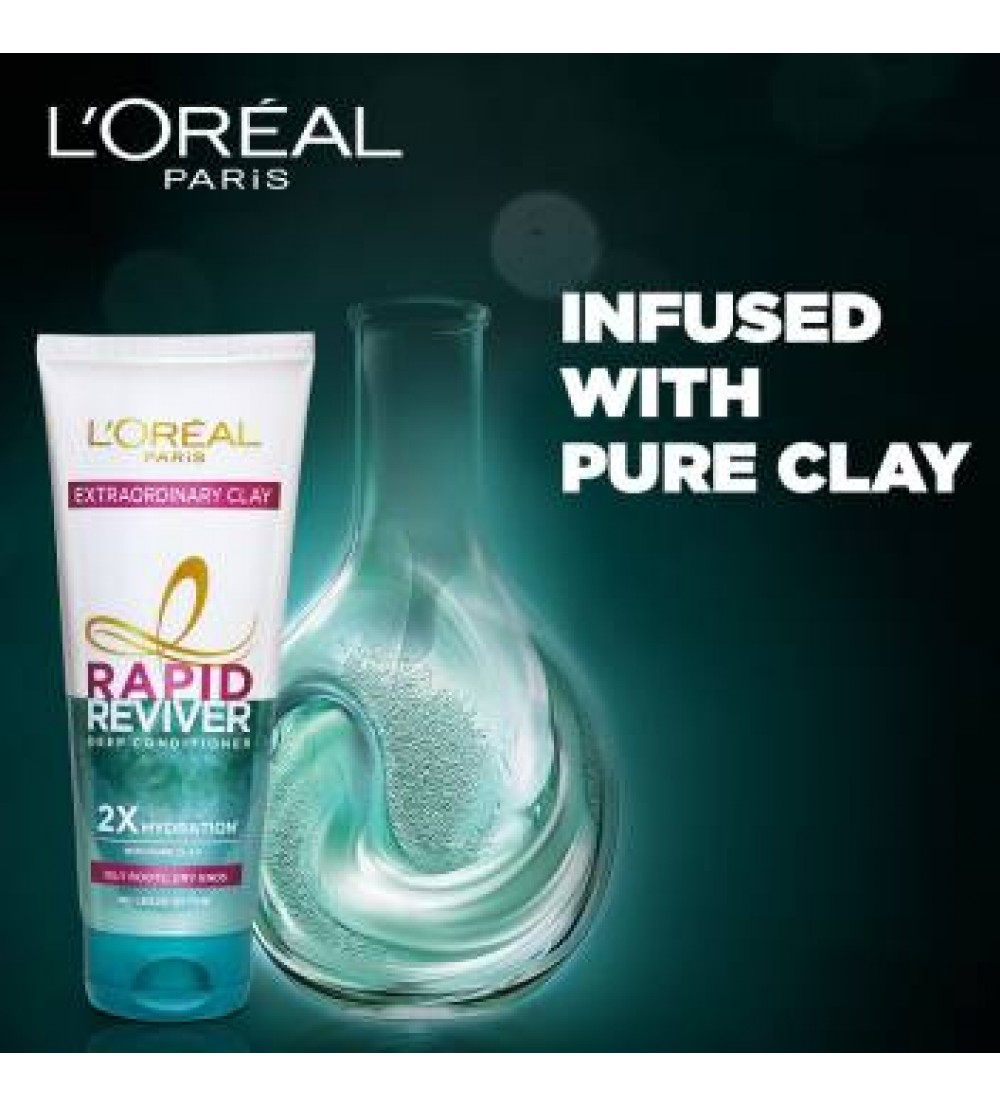 L'Oreal Paris Rapid Reviver Extraordinary Clay Deep Conditioner  (180 ml)