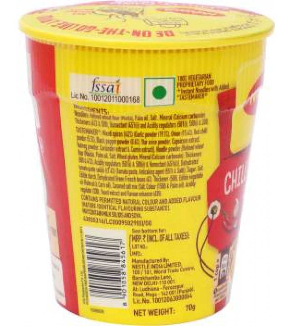 Maggi Chilly Chow Cup Noodles Vegetarian  (70 g)
