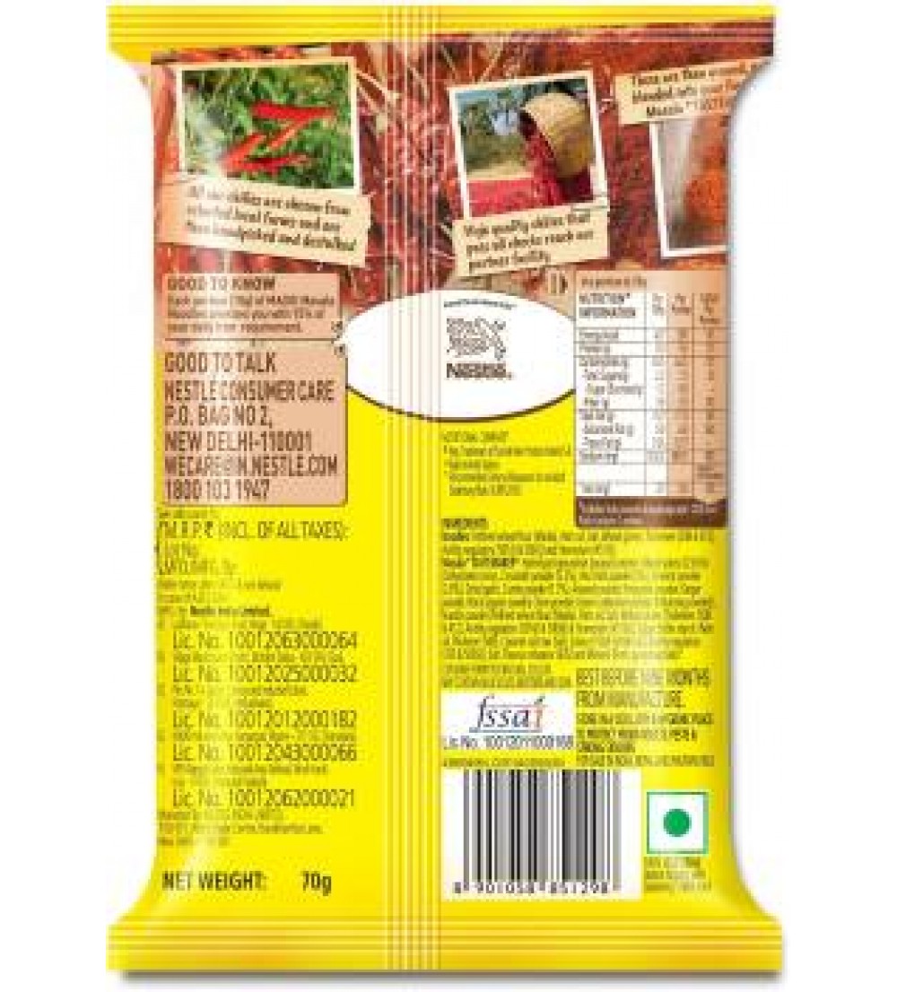Maggi Masala Instant Noodles Vegetarian  (70 g)