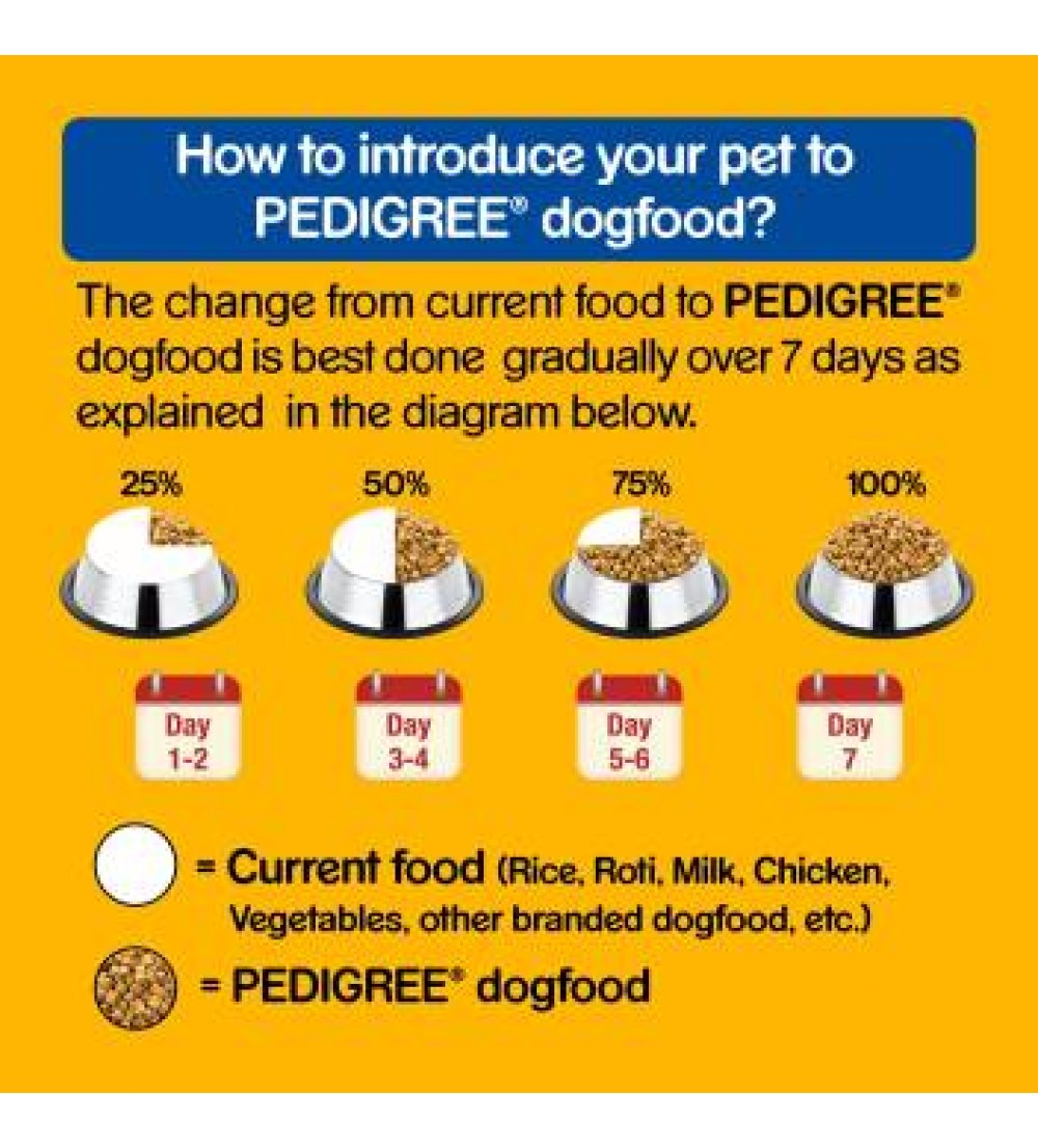 Pedigree Adult Chicken, Vegetable 15 kg Dry Adult Dog Food