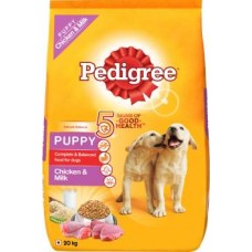 Pedigree Puppy Dry Dog Food, Chicken & Milk Chicken 20 kg Dry New Born Dog Food