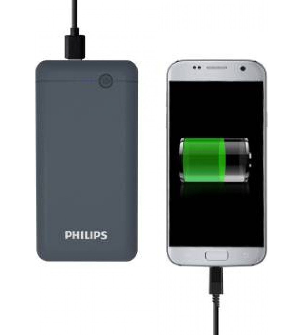 Philips 10000 mAh Power Bank (Fast Charging, 10 W)  (Blue, Lithium Polymer)