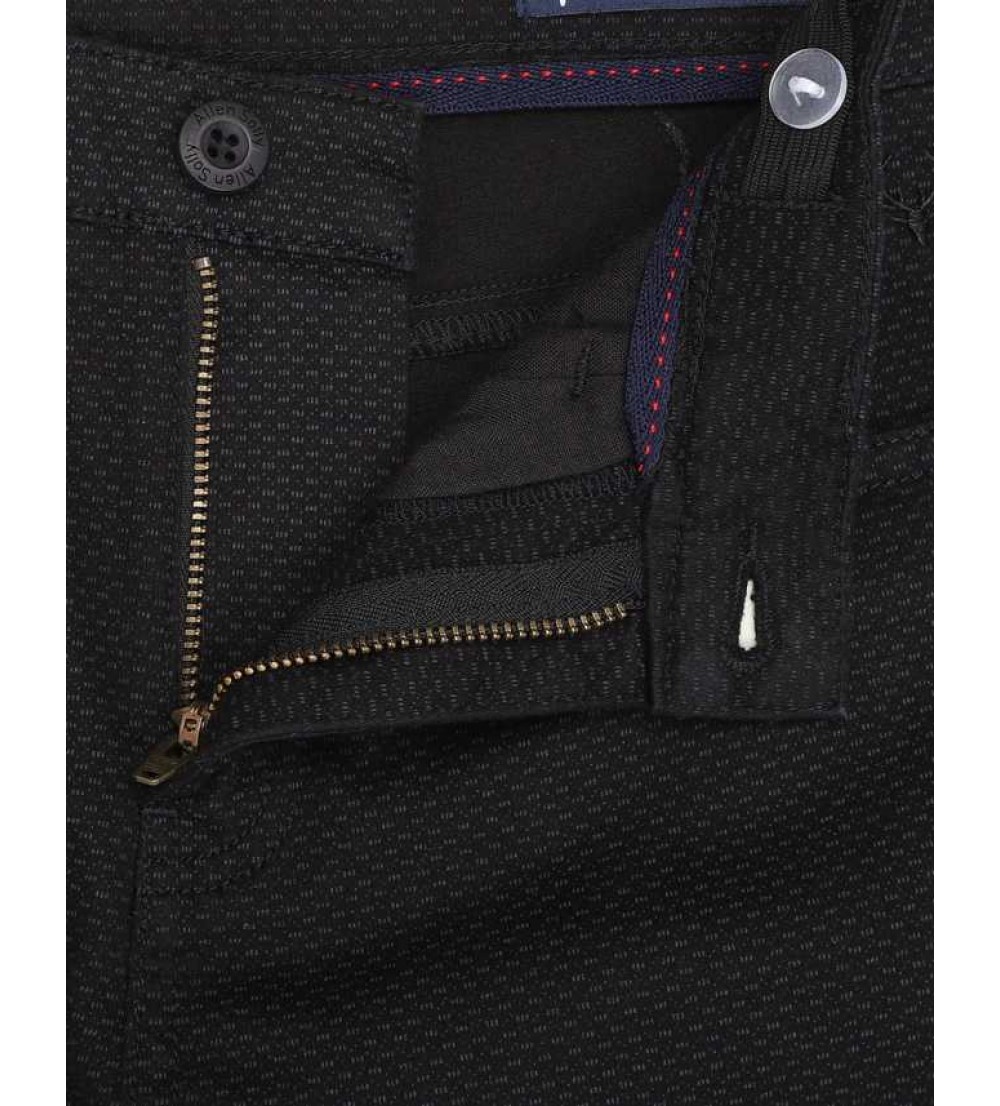 Allen Solly  Regular Fit Boys Black Pure Cotton Trousers