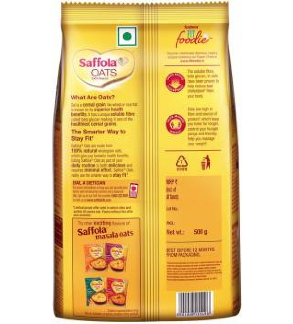 Saffola Oats  (500 g, Pouch)