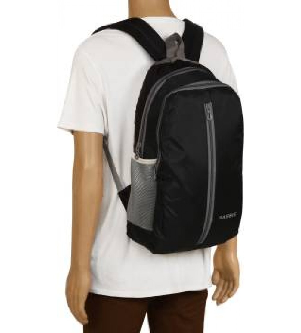 Sassie Black School Bag II Genuine Backpack II Multiuse bag II Smart Tuition Bag (21 Ltr) (SSN-1060) (Secondary 3rd Std Plus) Waterproof School Bag  (Black, 21 L)