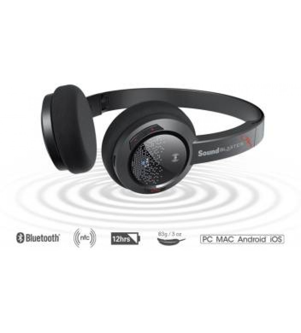 Creative Sound Blaster Jam Bluetooth Headset  (Black, On the Ear)