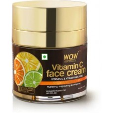 WOW Skin Science Vitamin C Face Cream - Oil Free, Quick Absorbing - For All Skin Types - No Parabens, Silicones, Color, Mineral Oil & Synthetic Fragrance - 50mL  (50 ml)