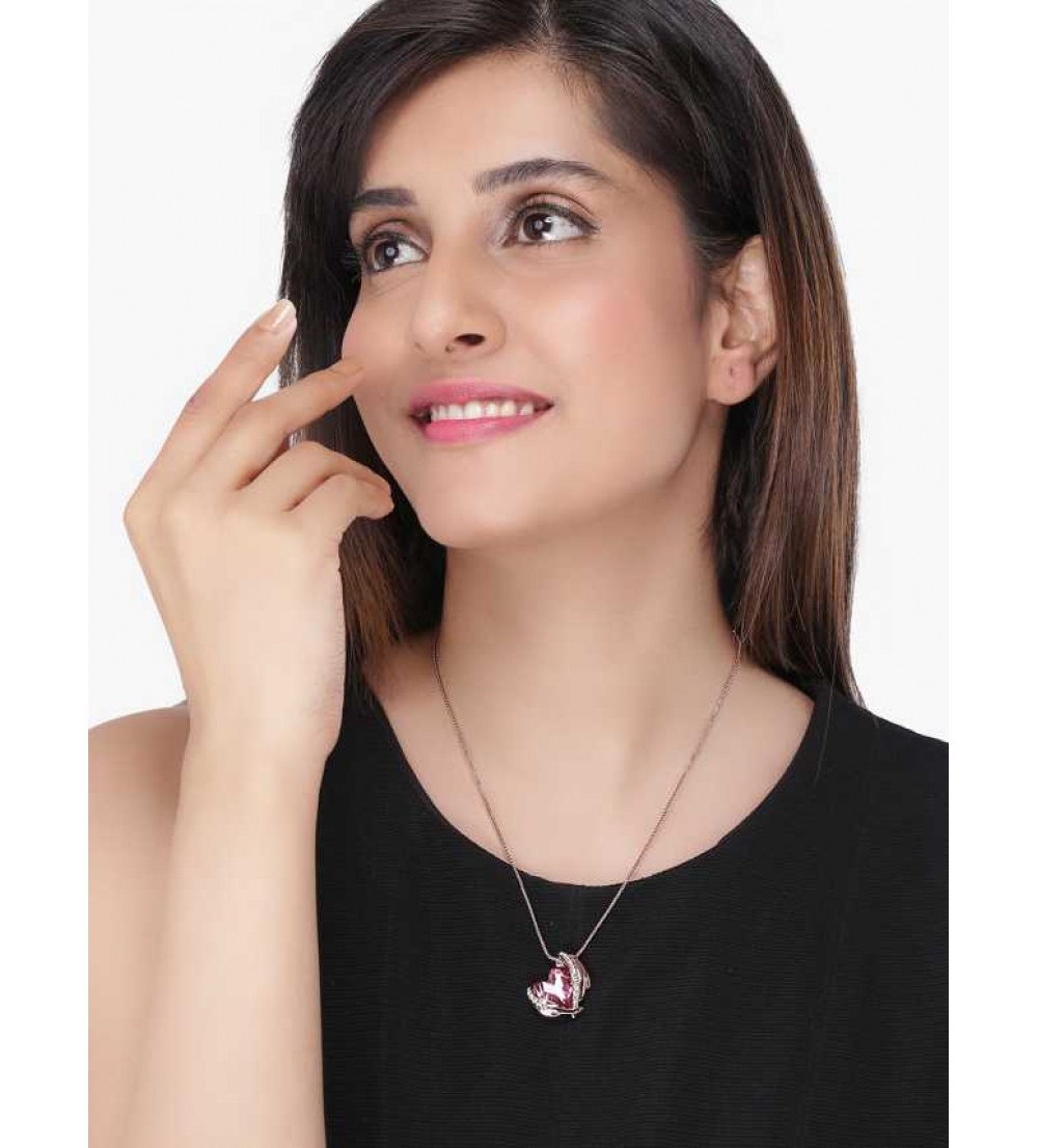 Yellow Chimes  Copper Jewel Set  (Pink, Rose Gold)