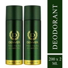 Denver Hamilton Deodorant Deodorant Spray - For Men  (400 ml, Pack of 2)