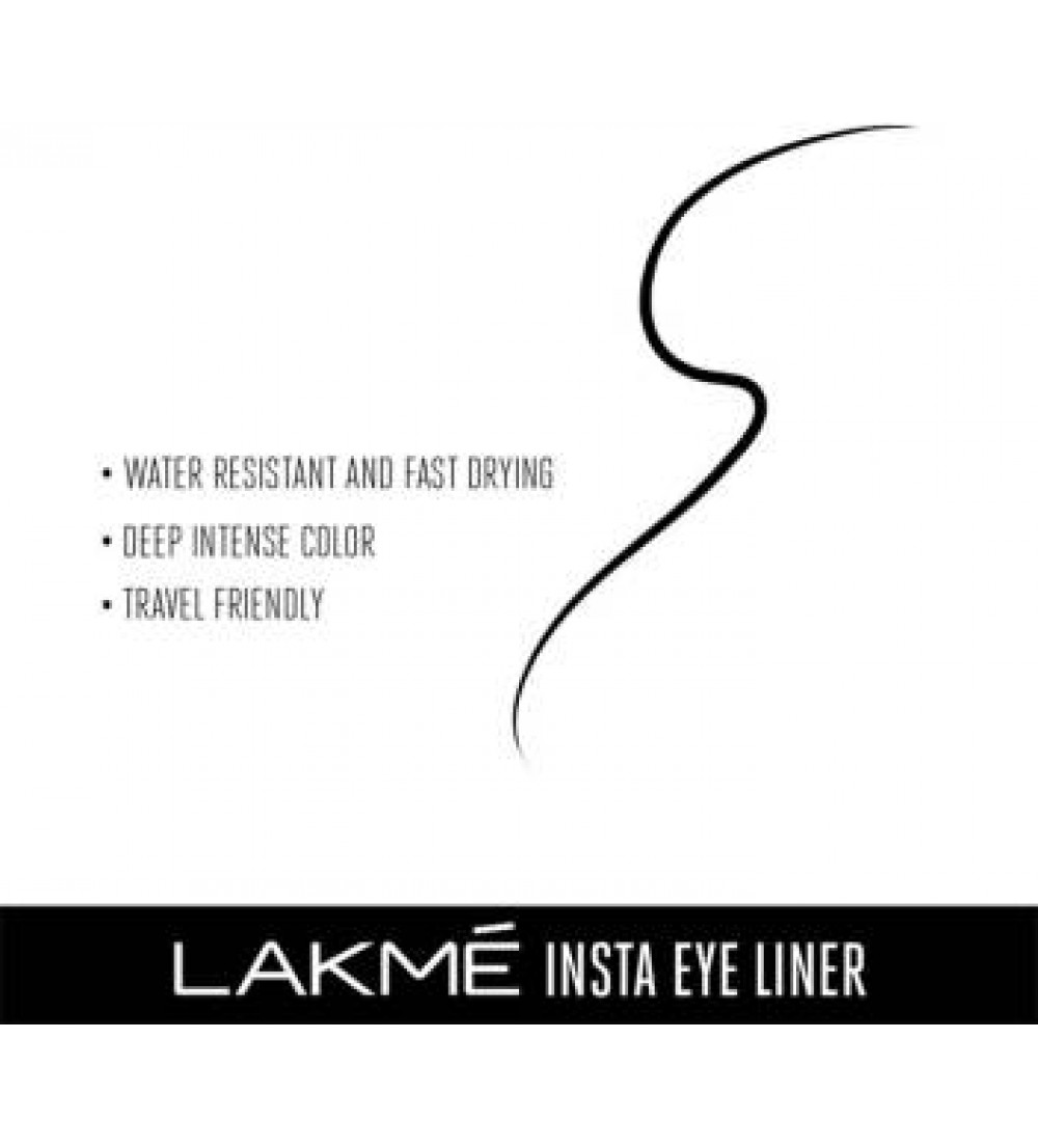 Lakme Insta Eye Liner 9 ml  (Black)