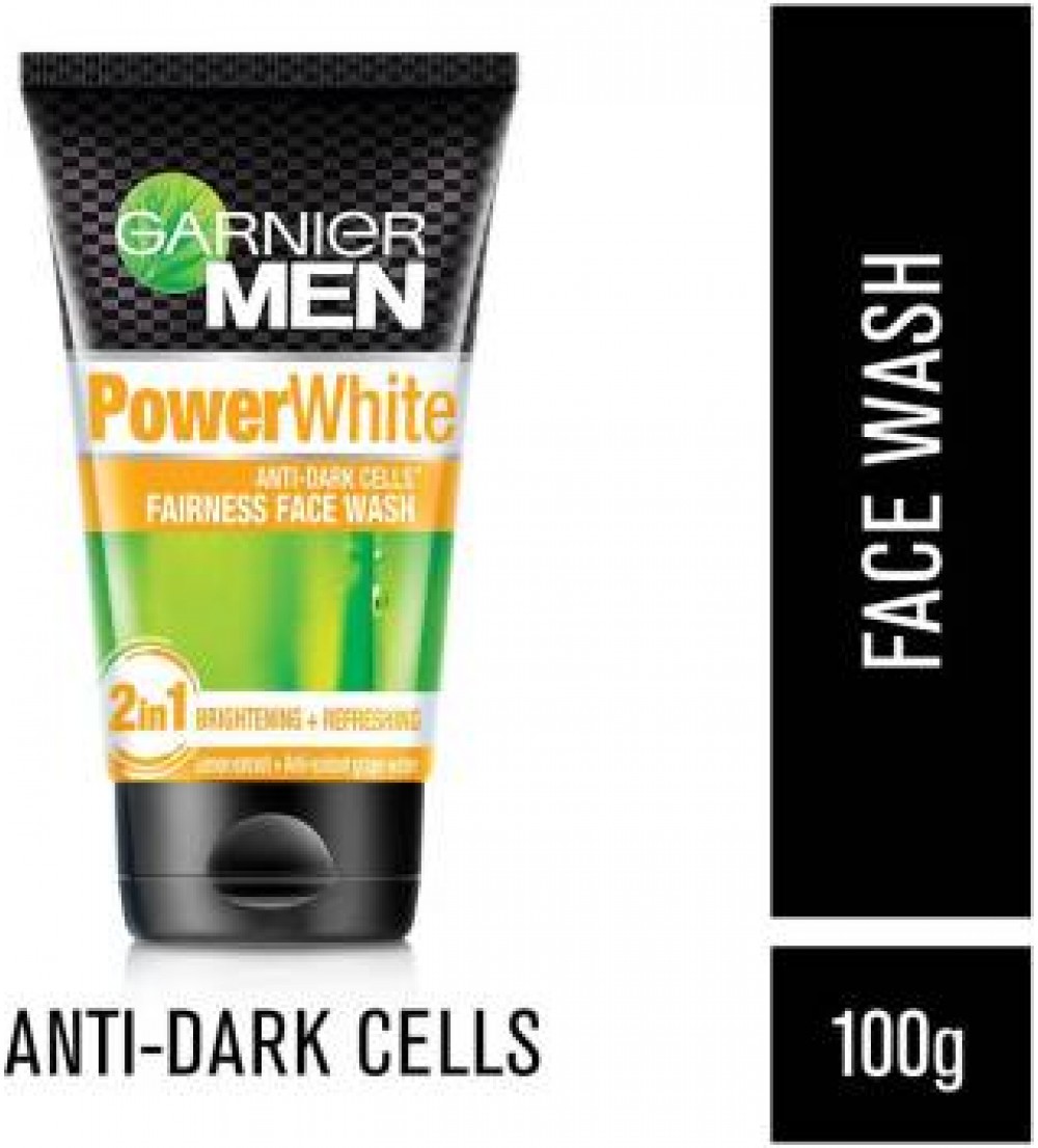 GARNIER MEN Men Power White Anti-Pollution Double Action Face Wash